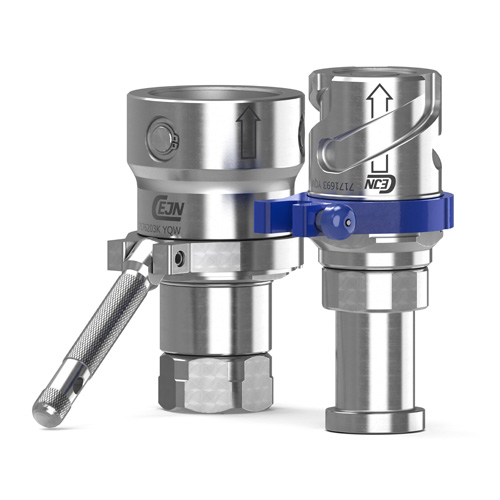 BLX bayonet lock quick coupling for heavy duty construction and demolition applications