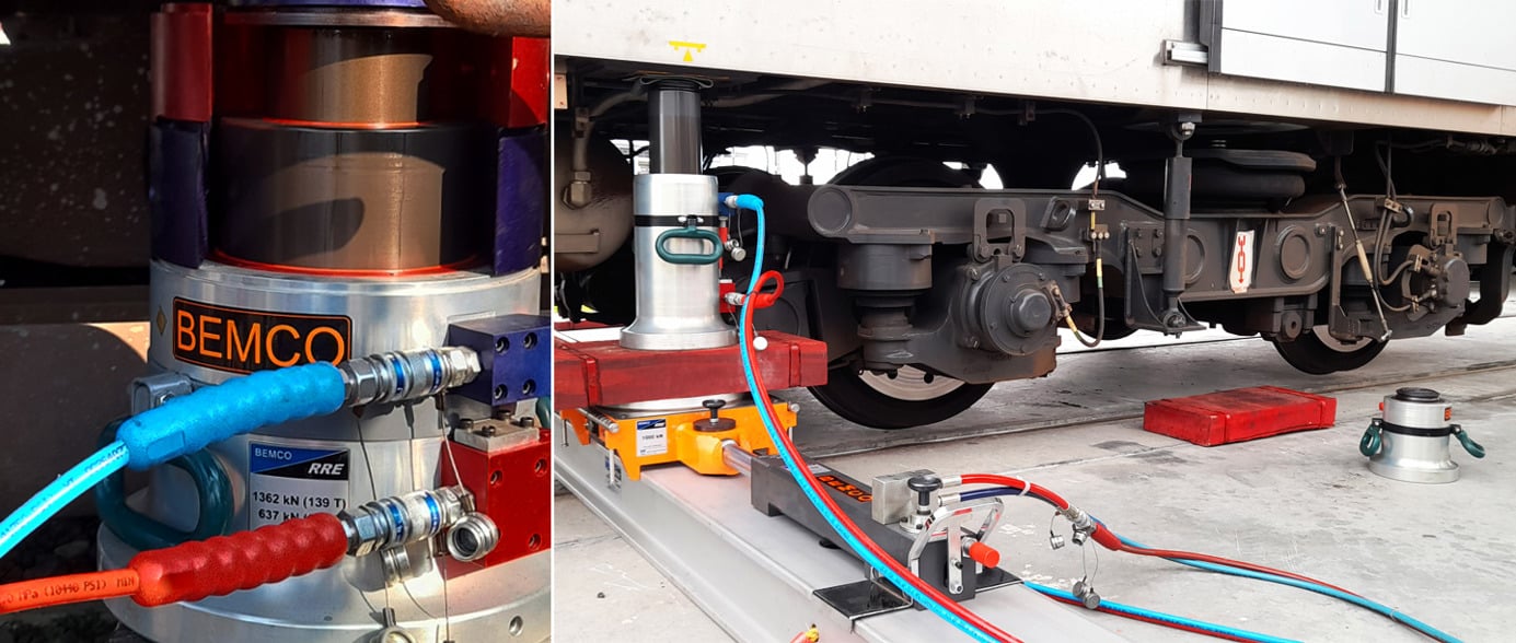 CEJN provides Bemco  Hydraulics with safe and reliable ultra-high-pressure hydraulic equipment for re-railing operations