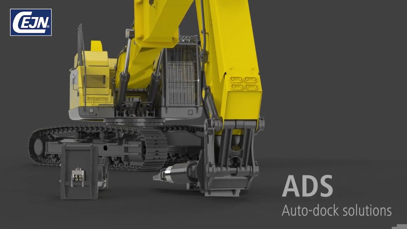 Video: ADS auto-dock solution for hydraulic attachments