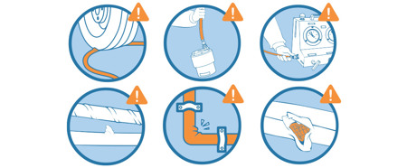 Prevent hose damage when working with ultra high-pressure hydraulics