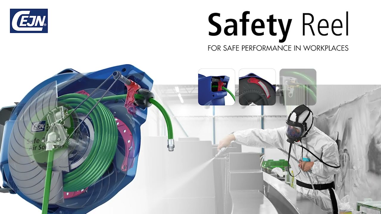 Video: Technical animation of bSafe breathing air hose reel