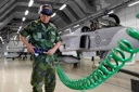 Breathing air hose used in aircraft maintenance