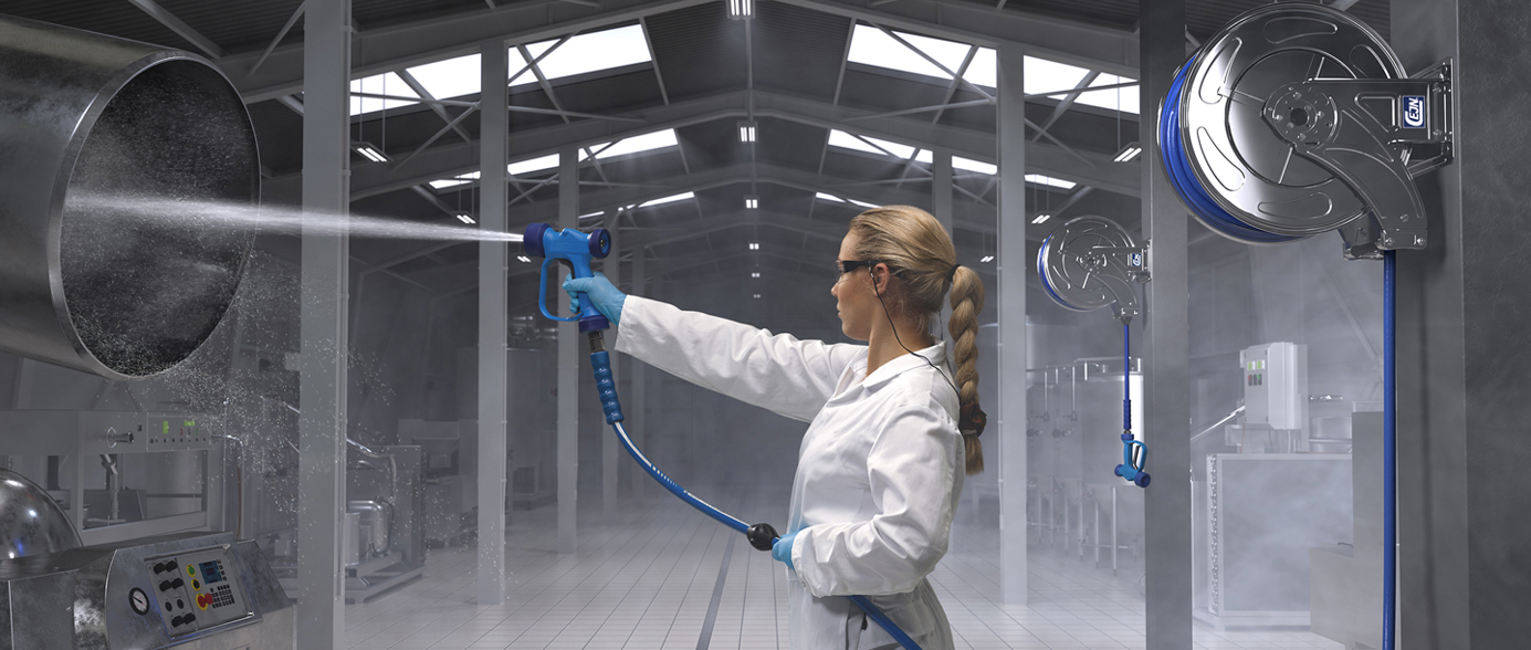 Linha Washdown - uma variedade de acessórios de alta qualidade para limpeza industrial