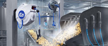 SafetyReel FS - il nuovo avvolgitubo per aria compressa per il settore alimentare