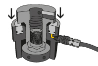 Pressure is released and the bolt remains with accurate load