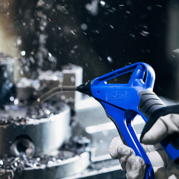 Vi presentiamo le pistole di soffiaggio 209 per aria e fluidi – progettate per una postazione di lavoro ergonomica