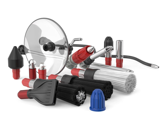 Nozzles for air and fluid guns