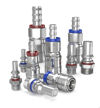 
Universal Quick Disconnects (UQD), spill-free quick couplings for liquid cooling