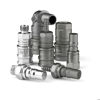 
Non-drip quick couplings for low-pressure fluids
