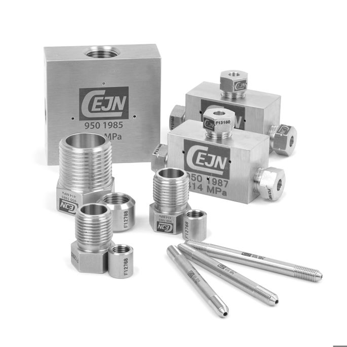 Stainless steel porting blocks and adapters